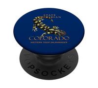 Colorado Territory Anfibio La Salamandra Tigre Barrada PopSockets PopGrip Adhesivo