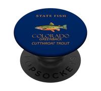 Colorado Territory Fish La trucha Greenback PopSockets PopGrip Adhesivo
