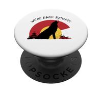 Colorado Wolves Estamos de Vuelta Perras PopSockets PopGrip Adhesivo
