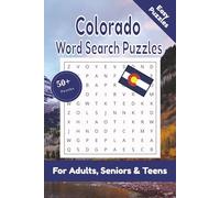 Colorado Word Search Puzzle: 50+ Puzzles Word Search Easy to Read about Colorado and More | 6x9 inches, 110 pages | Gift for States & USA Lover