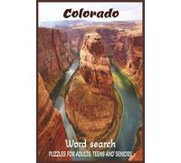 Colorado Word Search Puzzle Book: Word Searches with Easy to Read Print about Colorado | 6x9 inches, 110 pages | 50+ puzzles ... Gift for Vacations, Holidays and Free Times