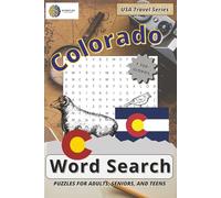 Colorado Word Search Puzzle Book: Word Searches with Easy to Read Print about Colorado History, Rocky Mountains, National Parks, Cities and More | 6x9 ... Free Times (USA Travel Word Search Series)
