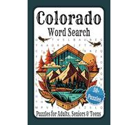 Colorado Word Search Puzzle Book: Word Searches with Easy to Read Print about Colorado, Mountains, Adventure and more | 6x9 inches, 110 pages | 50+ ... Gift for Vacations, Holidays and Free Times.