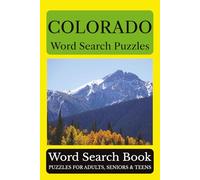 Colorado Word Search Puzzles: 55 Puzzles Celebrating the Places, People, History, and Beauty of Colorado | 6 x 9 inches | 110 pages | Large Print - ... Included (Across America Puzzle Series)