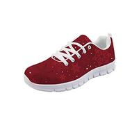 Coloranimal Merry Christmas Theme Zapatillas Deportivas para Correr para Mujer Air Mesh Zapatillas Ligeras con Cordones Go Easy Walking Zapatos Planos EU38