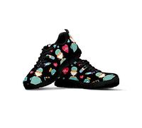 Coloranimal Senderismo al Aire Libre Jogging Easy Go Walking Pisos Gimnasio Deportes Zapatillas de Deporte de Moda Kawaii Patrón de Enfermera Malla Ligera Ropa Deportiva Pisos EU38