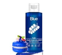 Colorante Alimentario - 160ml Colorante Alimenticio Líquido Insípido para Pastel Decorar, Hornear, Fondant y Macarron - Food Coloring Vivos para Glasear, Galletas, Hacer Limo y Manualidades (Azul)