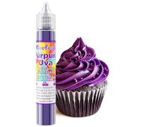 Colorante Alimentario - 30ml Colorante Alimenticio Líquido, Concentrado Food Dye para Slime Making, Fondant, Icing, Macaron, Reposteria (Púrpura Uva)