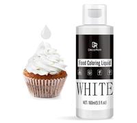 Colorante Alimentario - Colorante Alimenticio Líquido Concentrado para Pastel, Hornear, Glasear y Fondant - Tintes Alimentarios Insípido para Macarrón, Galletas, Limo, Manualidades DIY (blanco, 160ml)