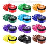 Colorante Alimentario en Polvo 12 Colores x5g - Colorantes Alimentarios Reposteria Altamente Concentrado para Decorar Tartas, Colorante Alimenticio para Macaron, Glaseado (Uso Doméstico y Profesional)