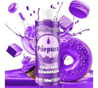 Colorante Alimentario - Gikikoko 200ml Colorantes Alimentarios Reposteria Alta Concentrado, Colorante Alimenticio, Colorantes Alimentarios para Fondants Pasteles Galletas de Pascua (Púrpura)