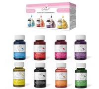 Colorante Alimentario Liposoluble - 8 × 25 ml | Colorantes Alimentarios a Base de Aceite para Chocolate, Crema de Mantequilla, Dulces y Glaseado | Altamente Concentrado, Calidad Profesional