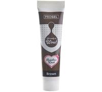Colorante alimentario profesional Rainbow Dust ProGel, marrón 25g