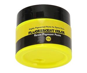 Colorante de Resina Líquida, Pigmento de Resina Epoxi de Alto Pigmento de Color Fluorescente de 50g para Bricolaje (amarillo fluorescente)