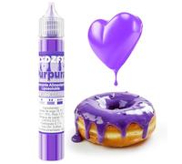 Colorante Liposoluble para Chocolate - Colorante Alimentario Púrpura Concentrado para Tartas de Crema, Decoración de Tartas Horneadas, Chocolate, Helado, Confitería, Donuts, Galletas - 30ml