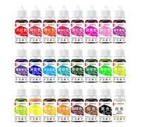 Colorante Líquido Para Hornear De Calidad Alimentaria - Colorante Líquido De Grado Alimenticio Para Hornear Colorante Alimentario - 25 Colores Vibrantes De Glaseado Para Decoración De Tartas De Crema