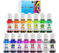 Colorante Resina Epoxi - 15 Colores Colorantes Resin Epoxy Concentrado para Arte de Resina, Fabricación de Resina - Pigmento Resina Líquido para Pintura DIY, Resin Art, Artesanal - 10 ml cada uno