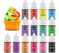 Colorantes Alimentarios Gel 14 Colores - Waysroma Alta Concentración Gel Colorantes Alimentarios Reposteria Food Coloring para Colorear Pasteles Galletas Tartas Rosquillas Macarons