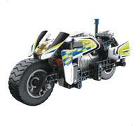 ColorBaby 39027 BYM Maqueta Moto policía Juguete para Construir, 193 PCS, 7x19x9 cm, Pull-Back, Juego Piezas construcción, Coches para niños, Regalo niño 7 años, Maquetas, Regalos Originales