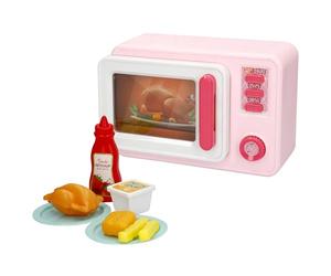 ColorBaby 39035 My Home Microondas de Juguete, Luz y Sonido, Mide 20x9x13 cm, Incluye Accesorios, Juguetes simbólicos, Juego de cocinar, Juegos para niños y niñas, Regalos niños, A Partir 3 años