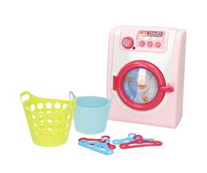 ColorBaby 39036 My Home Lavadora Mini Juguete, Electrodomésticos para Jugar, con luz, Incluye cestos y Perchas, Pilas Incluidas, Limpieza Ropa, Electrodoméstico, Juguetes para niños 3 años