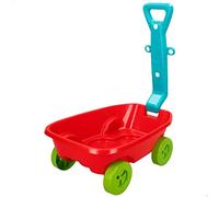 COLORBABY 43508 - Vagoneta de Playa, Color Beach, Juegos de Verano, con 4 Ruedas y Mango, Jugar con Arena y Agua, A Partir de 10 Meses, Juguetes Infantiles, Regalos para niños