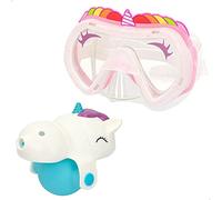 ColorBaby 46862 - Máscara Snorkel niña Lanza Agua Unicornio, Incluye Pistola acuática, máscara Buceo Infantiles, Partir de los 5 años