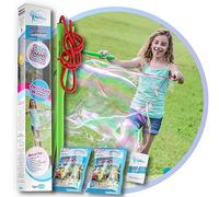 COLORBABY 46992 - WOWmazing kit pompas de jabón gigantes, incluye 2 recambios de liquido concentrado, Pompero grande para hacer burbujas, Juegos Exterior