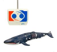 ColorBaby 47671 Racing Boat Ballena teledirigida, 20x9x3,5 cm, Mando Control Remoto, 6 direcciones, Frecuencia 27 MHz, Alcance 5-6 m, Juguetes radiocontrol, Animales de Juguete realistas, +4 años
