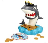 ColorBaby 47831 Juego de Mesa Tiburón Pirata, 2 Jugadores y mas, Rescata el Tesoro, Incluye Monedas de Oro de Juguete y Ruleta, Juegos de Mesa, Juguetes niños 3 años, Piratas