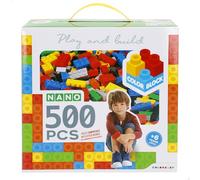 ColorBaby 47940 Color Block Bloques construcción niños, 500 Piezas Mini, Tamaño pequeño, Compatibilidad Universal, Construcciones, Juguete Construir, Juegos educativos, Juguetes niño 6 años
