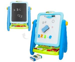 ColorBaby 47987 Good Idea Pizarra magnética Infantil 2 en 1, 36x26x42 cm, Tizas, Rotuladores, Letras y Números, Portatizas y Borrador, Regalo niña 3 años, Pizarras Infantiles, Juguetes educativos