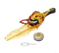 COLORBABY 48090 Infinity Nado Superior Pack, Peonza para niños, Lighting Leopard Leopardo Relámpago, Lanzador de Espada, Luces Multicolor, Juegos de peonzas, Pilas Incluidas Juego de Batalla, +5