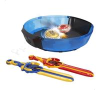 COLORBABY 48095 Infinity Nado Standard Battle Set, 2 peonzas Fury Wave Dragon vs Blazing War Bear, 2 Espadas lanzadoras, Estadio Arena, Luces, Juegos peonza, Pilas Incluidas Juego de Batalla