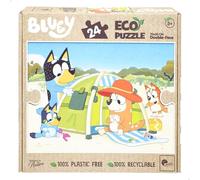 ColorBaby 48096 Bluey Puzzle Infantil, Disney Junior, Doble Cara para Colorear, 24 Piezas Grandes, 70x50 cm, Materiales reciclables, Puzzles Infantiles para niños, Rompecabezas, +3 años