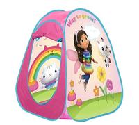 COLORBABY 48435 John Toys Gabby's Dollhouse Tienda de campaña Infantil, Licencia Oficial, Sistema Pop-up, 75x75x90 cm, Rejilla de ventilación, Puerta Enrollable, Tiendas Infantiles para niños