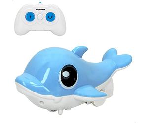ColorBaby 49521, Barco teledirigido delfín con Control Remoto, CB Toys, Juguete para niños, Juegos de Agua, Barca con Mando Recomendado a Partir de 4 años, Juguetes de Piscina Infantiles