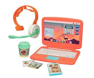 COLORBABY 49703 - Ordenador portátil de juguete con Accesorios Good Idea! / Ordenador didáctico, juguete educativo / Mi primer Ordenador, aprendizaje, Mi primer ordenador