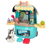 ColorBaby 49759 - Maletín peluquería Canina para niños 2 en 1 / Salón de Belleza para Perritos y Mascotas/Juguetes para niños y niñas, Perro Mascota, Perro de Juguete/Centro Veterinario