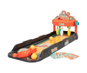 ColorBaby 49837 - Juego de mesa Bolos con 3 bolas para lanzamiento / Juguetes para niños, regalos originales, juegos de mesa para niños / Mini Bolera, Multicolor, Bowling