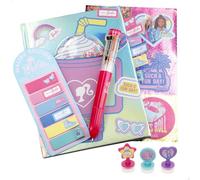 ColorBaby Barbie Agenda Set Diario con bolígrafo y Accesorios, Diseño Colorido, Pegatinas y Sellos incluidos, para niños Desde 3 años (77495)