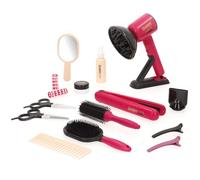 Colorbaby Beauty Peluquería Juguete niña, Deluxe, Cepillo Pelo secador, Plancha luz y Sonido, Funciones realistas, 17 Piezas, Juguetes niñas, Juego de Belleza Infantil, A Partir de 3 años (47816)