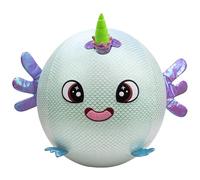 COLORBABY Biggies, Ajolote Brillante Peluche Gigante, Incluye hinchador de pie, Juguetes Sorpresa, Pelota Suave, Tamaño XXL, Animales de Juguete, Regalo niña 3 años, Peluches Regalo (47794), Verde