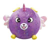 COLORBABY Biggies, Perro Brillante Peluche Gigante, Incluye hinchador de pie, Juguetes Sorpresa, Pelota Suave, Tamaño XXL, Animales de Juguete, Regalo niña 3 años, Peluches Regalo (47793), Lila