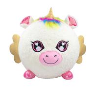 ColorBaby Biggies - Unicornio Peluche, Incluye hinchador de pie, Tamaño XXL, Juguetes Sorpresa, Pelota Suave, Animales de Juguete, Regalo niña 3 años, Peluches Regalo