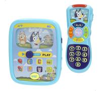 ColorBaby Bluey Set Tablet y Mando interactivos, Sonidos y melodías, Emite luz, Pilas Incluidas, Juguetes de bebé, Juguete Primera Infancia, Regalos bebés 6 Meses (39142)
