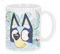 ColorBaby Bluey Taza de cerámica, Licencia oficial, Mango ergonómico, Apto para microondas, Lavavajillas, Incluye caja cartón regalo, Tazas desayuno, Regalos baratos niños (77636)