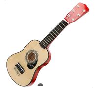 ColorBaby Bontempi Guitarra clásica de Madera 55 cm con Correa, 6 Cuerdas funcionales, Diseño Tradicional, Cuerpo Brillante, Ligera y manejable, para iniciarse en la música a Partir de 5 años (39230)