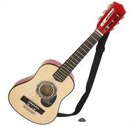 ColorBaby Bontempi Guitarra clásica de Madera 75 cm con Correa, 6 Cuerdas funcionales, Diseño Tradicional, Cuerpo Brillante, Ligera y manejable, para iniciarse en la música a Partir de 5 años (39231)