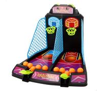ColorBaby CB Games Juego de Baloncesto con Marcador, Entre 2 y 4 Jugadores, Juego de Mesa Basket, Arcade Infantil, Juguete Deportivo niños, con 2 canastas, con Pelotas, con Marcador (39686)
